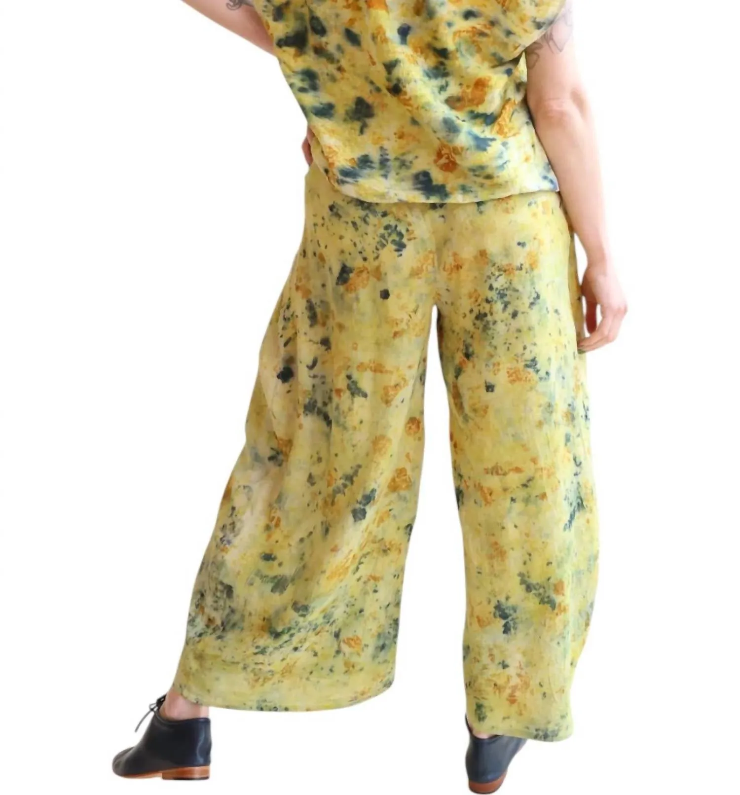 Wide Pants In Bundle Plant Dye