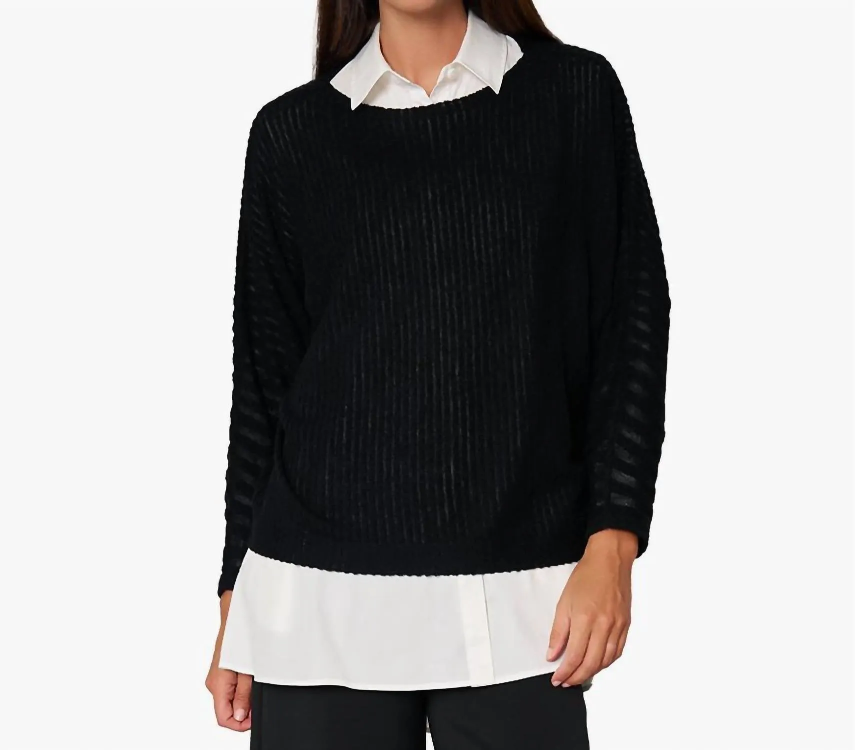 Women's Cozy Chic Pullover In Black