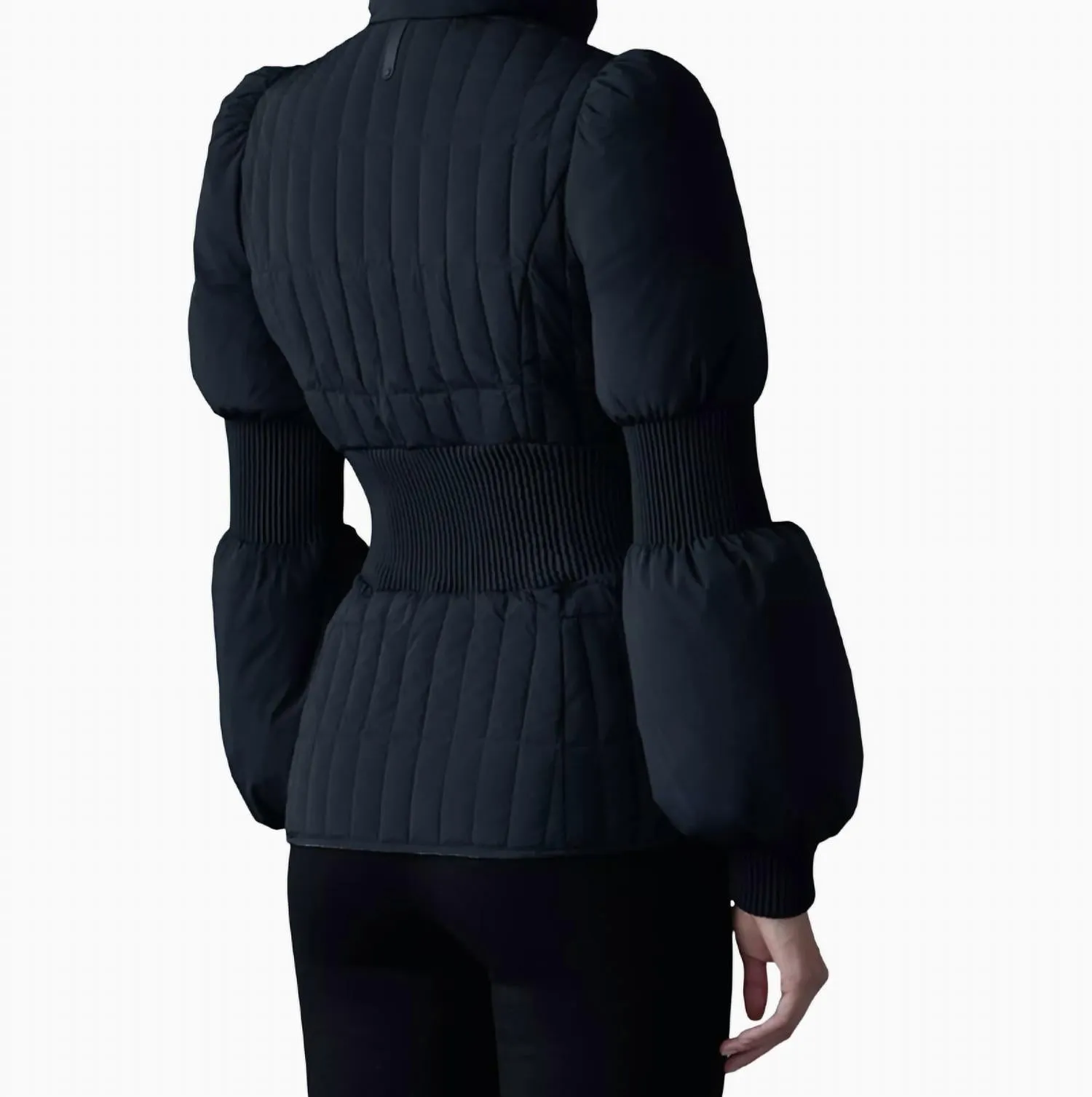 Women's Felicia Quilted Lightweight Down Jacket Coat In Black