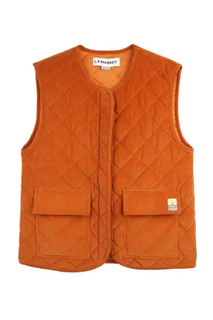 Women's Flint Waistcoat Vest In Ochre