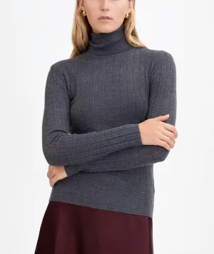Women's Kayden Knit Top In Dark Heather Gray