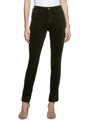 Womens Knit Corduroy Skinny Pants