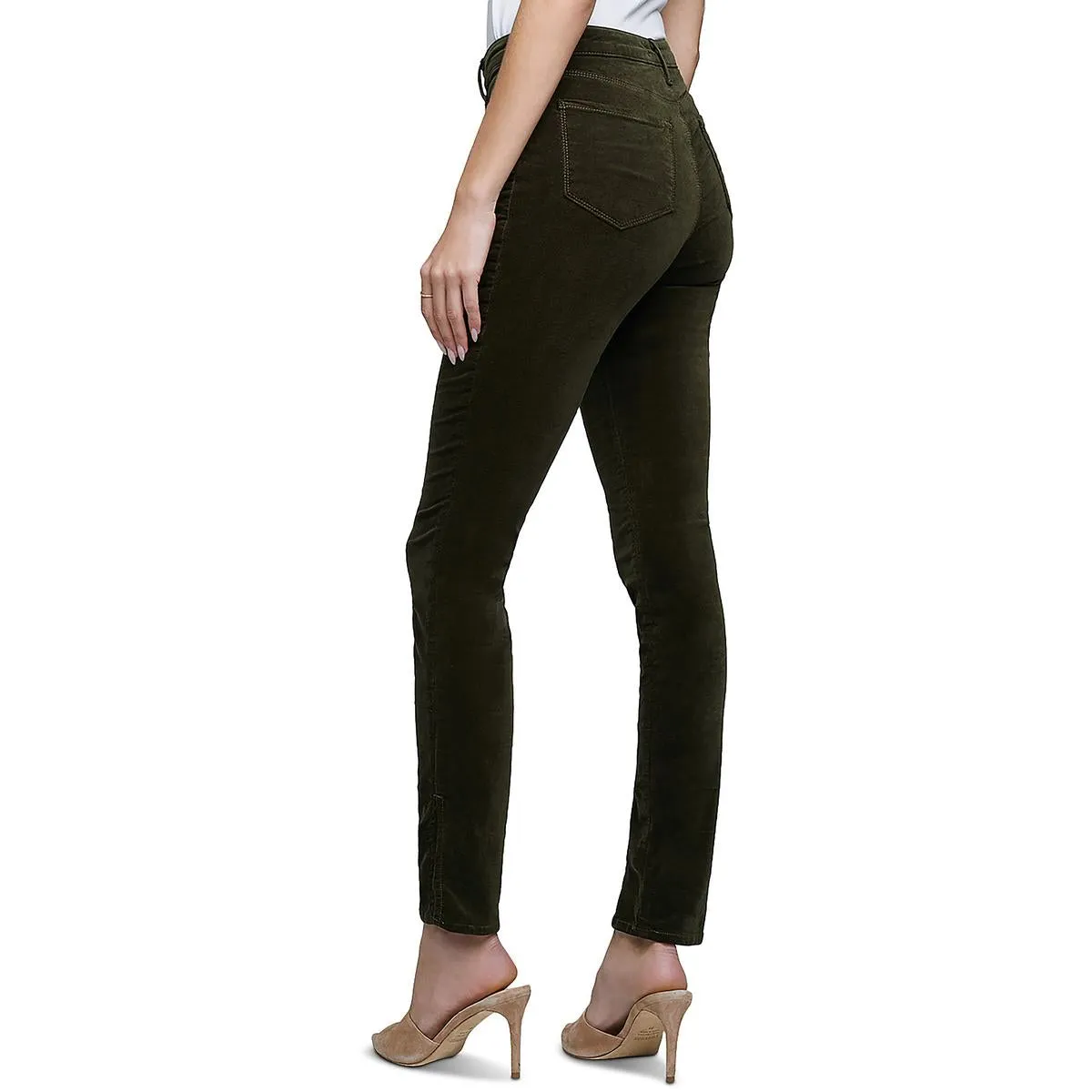 Womens Knit Corduroy Skinny Pants