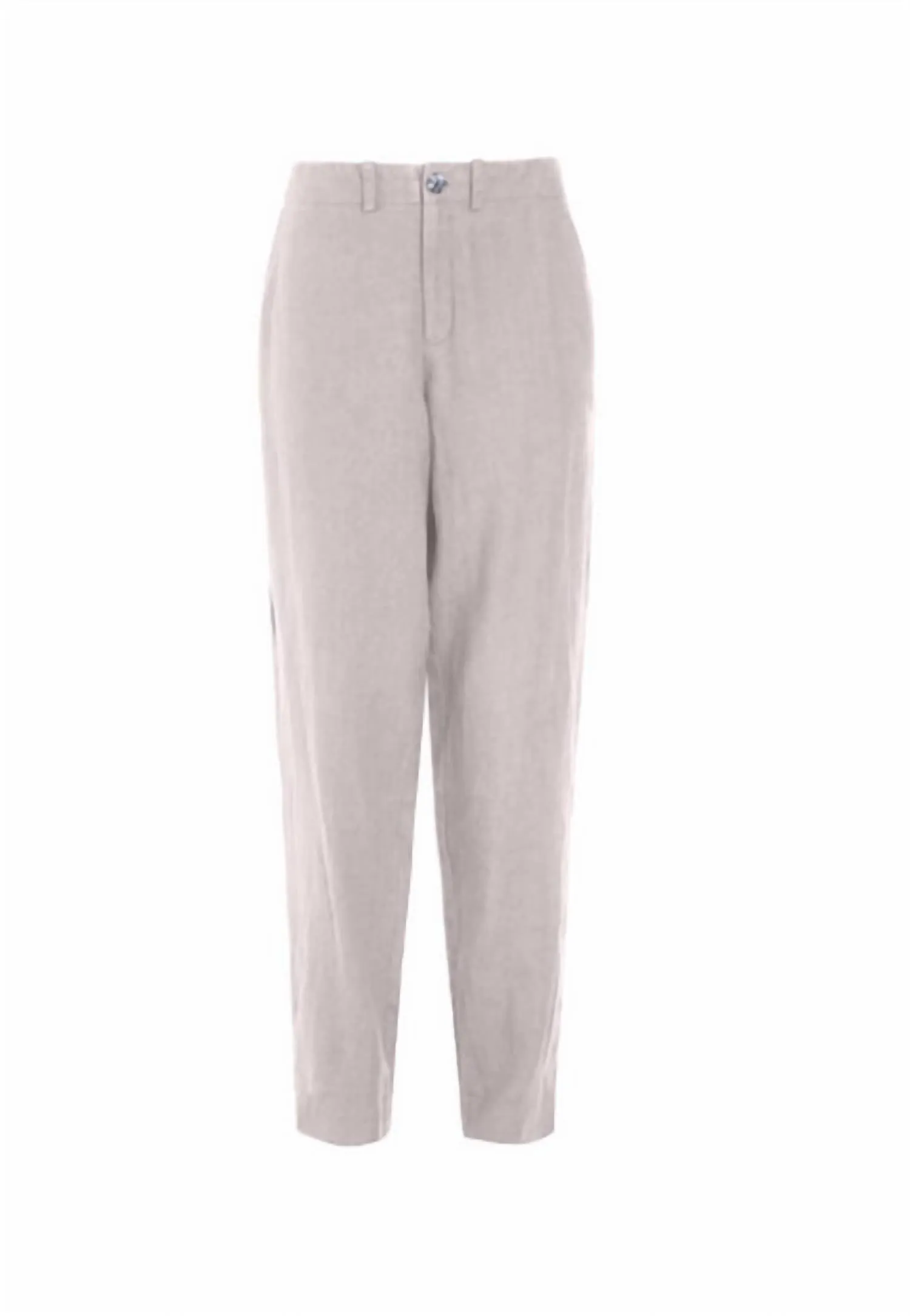 Women's Lazy Linen Narrow Pant In Ash Pink
