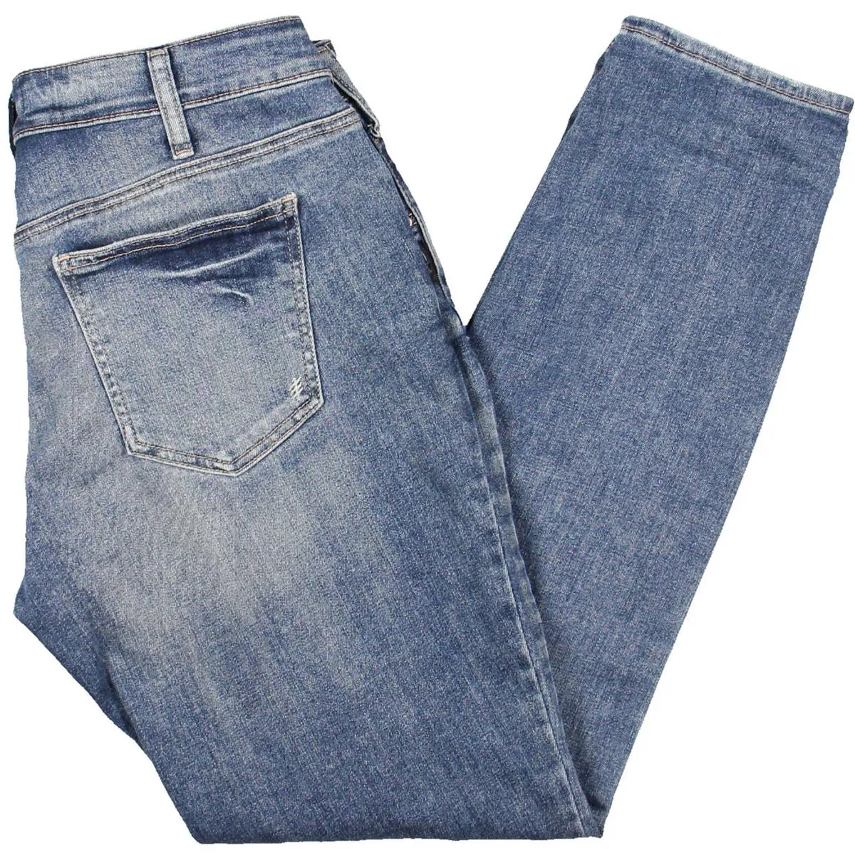 Womens Mid-Rise Slim Leg Boyfriend Jeans