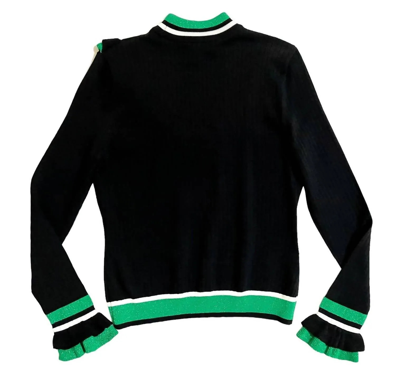 Women's Mock Neck Long Sleeve Sweater In Black