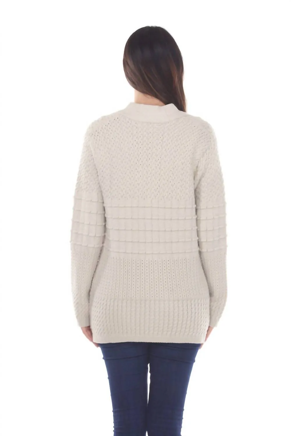 Women's See The Good Cardigan In Pebble