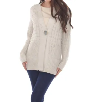 Women's See The Good Cardigan In Pebble