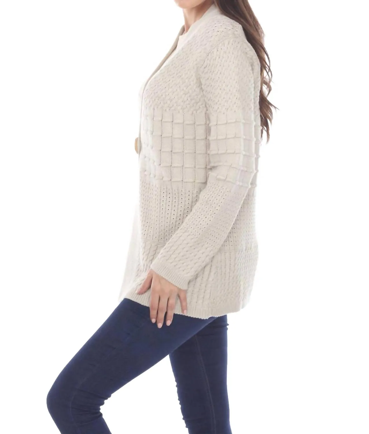 Women's See The Good Cardigan In Pebble