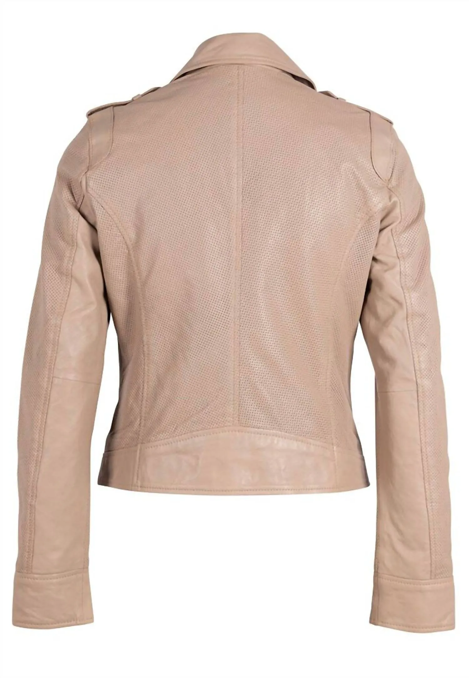Women's Sinta Leather Jacket In Beige