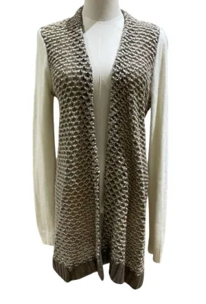 Women's Wool Angora Open Front Cardigan In Multicolor