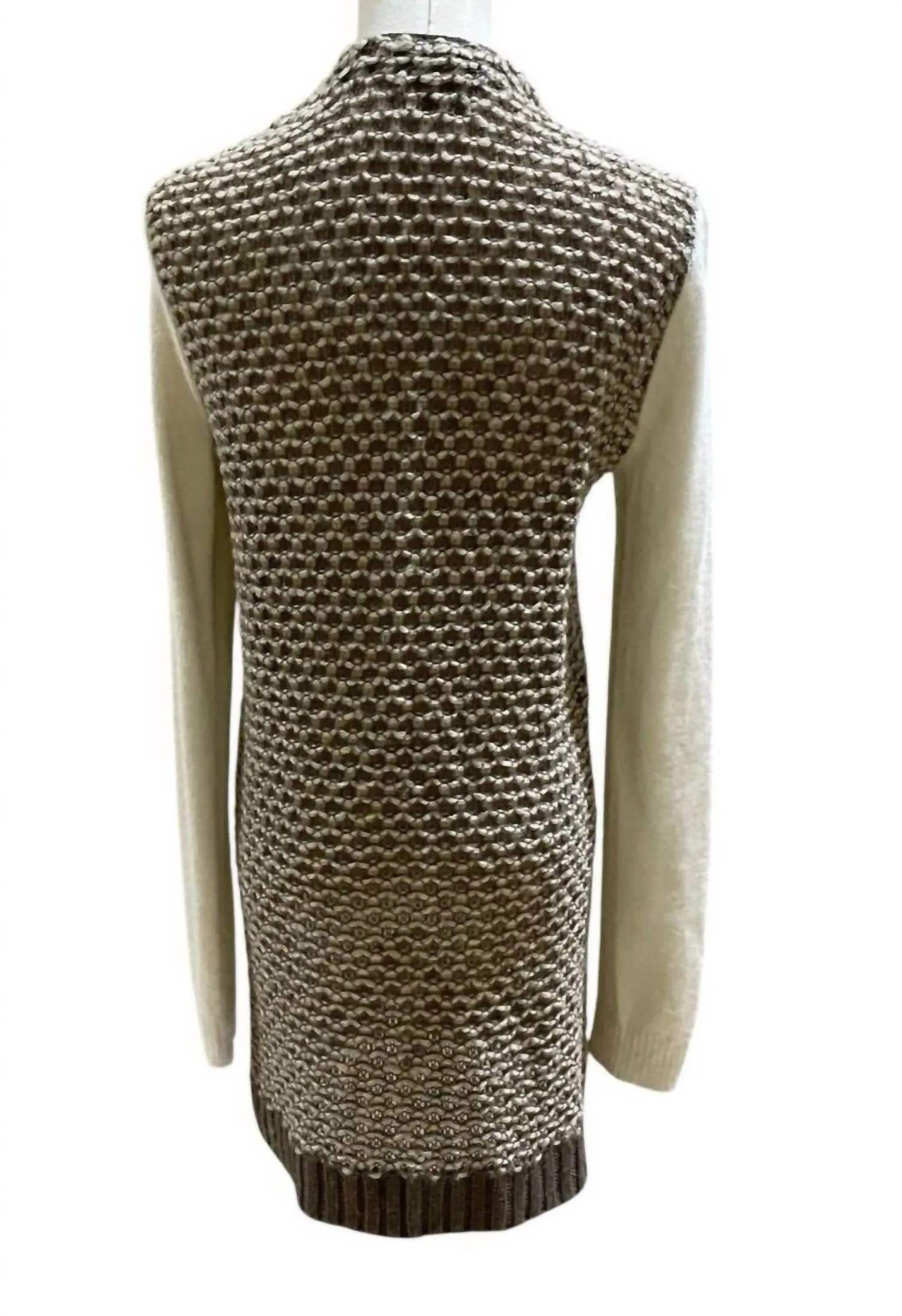Women's Wool Angora Open Front Cardigan In Multicolor