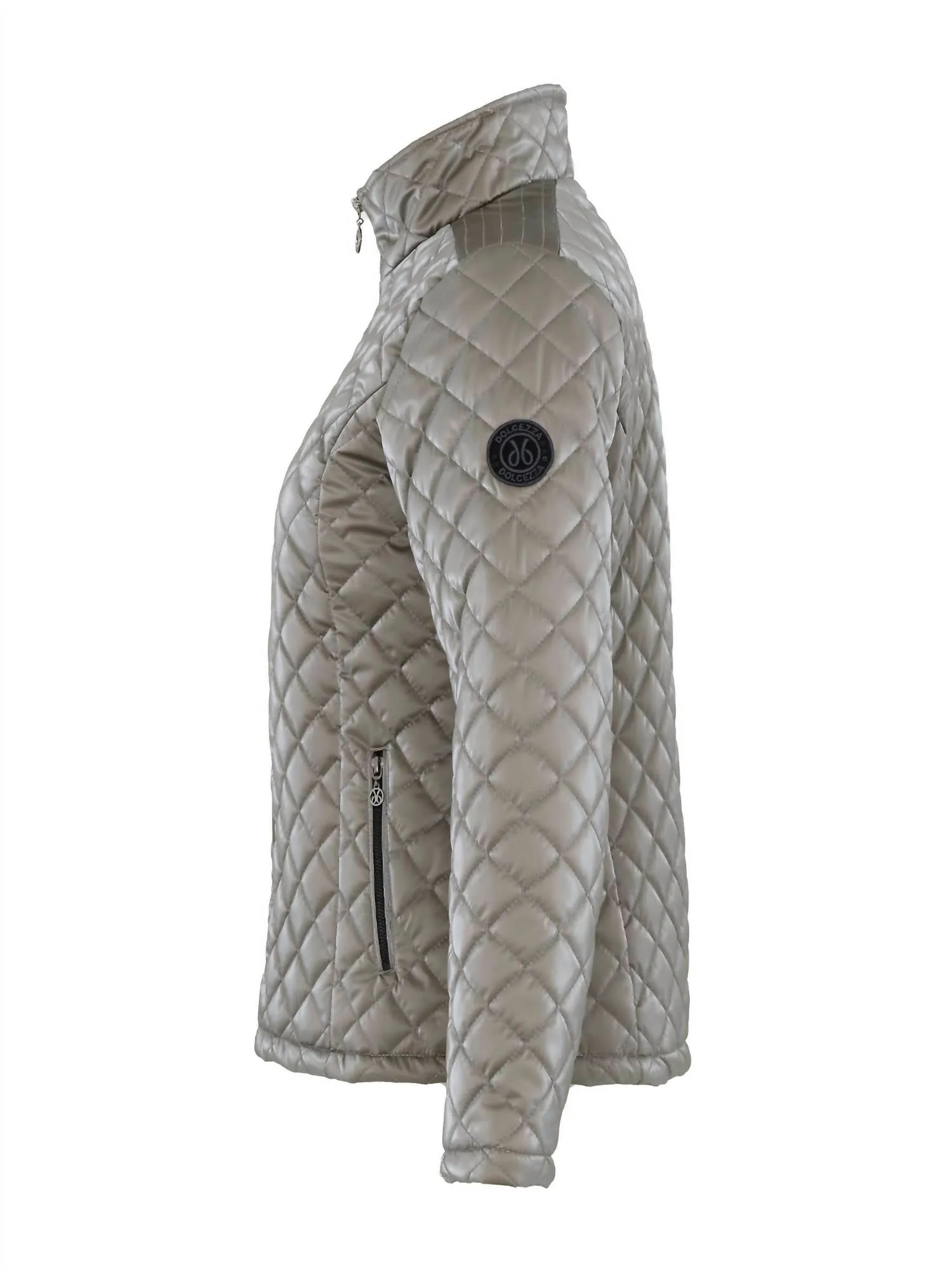 Woven Coat In Taupe