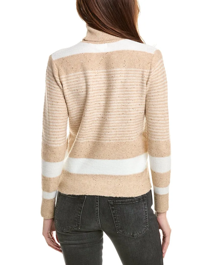YAL New York Stripe Turtleneck Sweater
